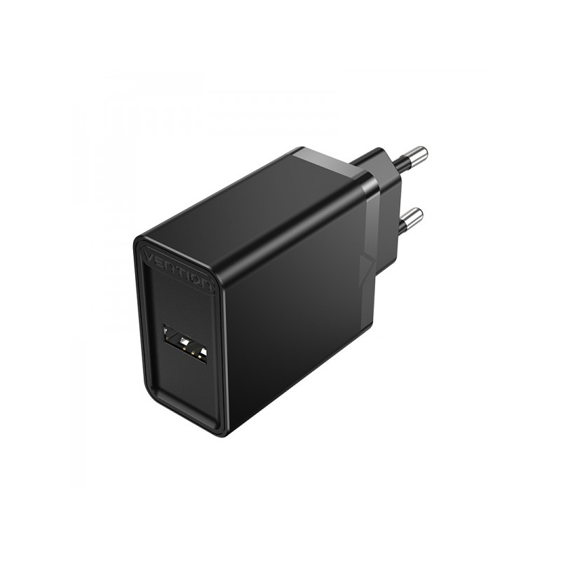 Vention Caricatore da parete USB-A 3A 3A 18W - Nero