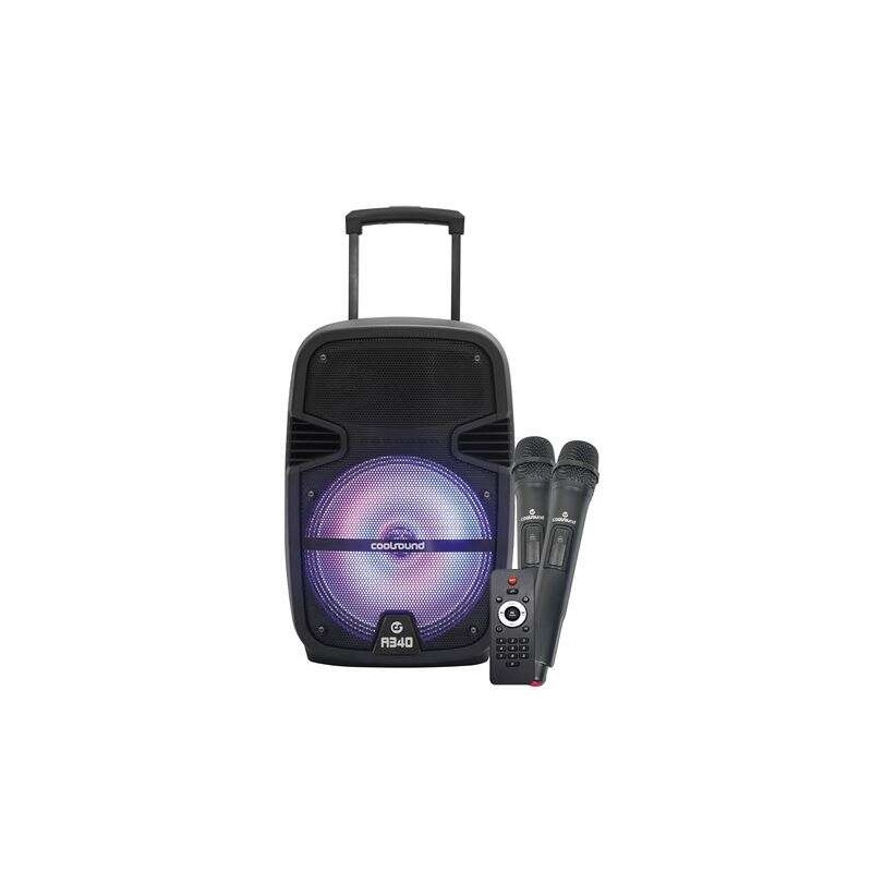 Coolsound A340 Altoparlante Bluetooth amplificato 250W 8 - USB. ingresso Mic. Jack 6.3 mm - Illuminazione a LED - 2 micr