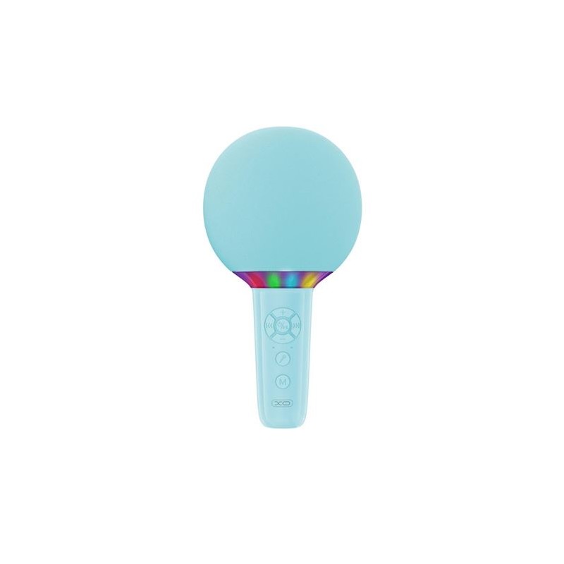 XO BE50 Microfono senza fili - Karaoke - 5W - Bluetooth 5.3 - Illuminazione LED - Autonomia massima 3h - Colore blu