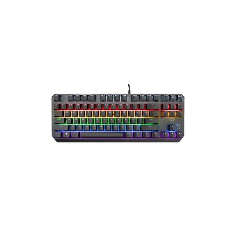 Trust Gaming GXT 834 Callaz TKL Tastiera meccanica USB - Tasti rossi - Antighosting - Illuminazione RGB - Cavo da 1.80 m