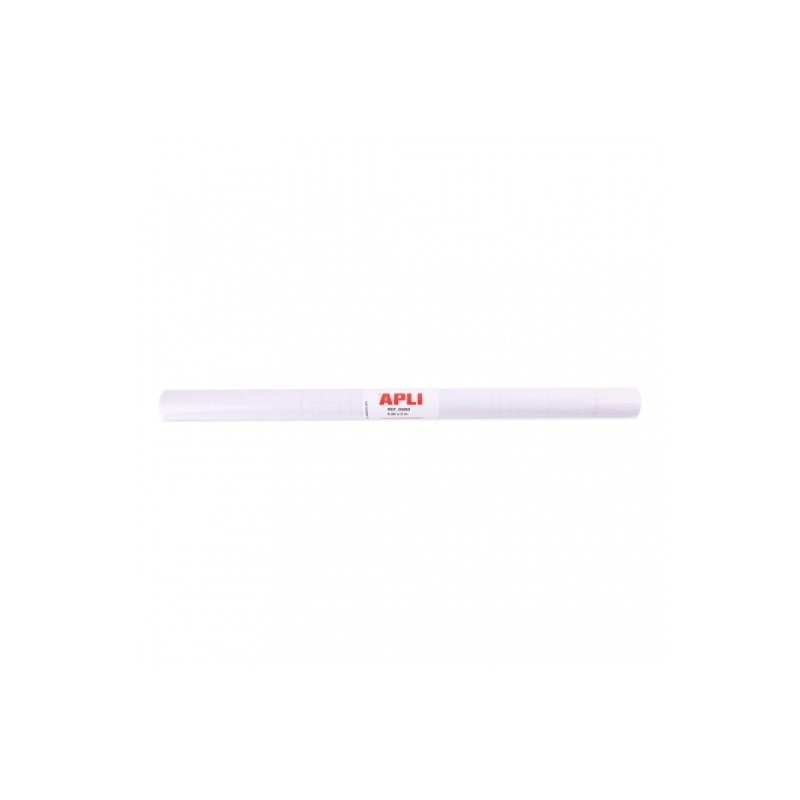 Apli Rotolo polipropilene trasparente 3x0.50m 50 micron - Adesivo riposizionabile - Sistema di spellatura facile - Grigl