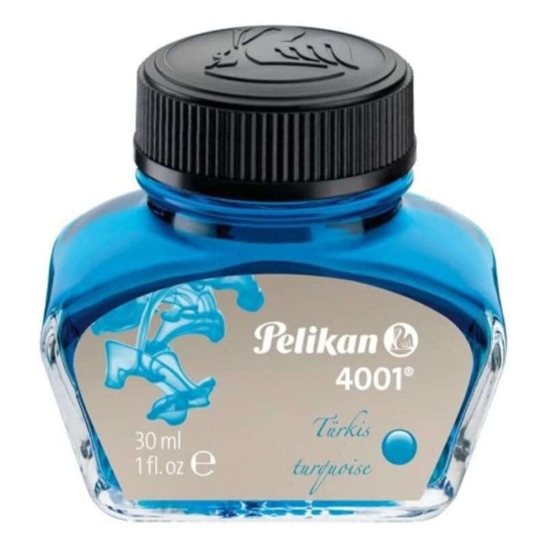 Inchiostro Pelikan 4001 No.78 - Flacone da 30 ml - Assicura prestazioni stilografiche perfette - Colore turchese