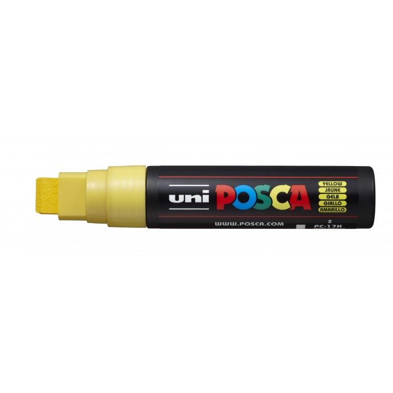 Posca PC-17K Pennarello - Punta smussata in poliestere 15 mm - Larghezza di tratto molto spessa - Inchiostro a base d'ac