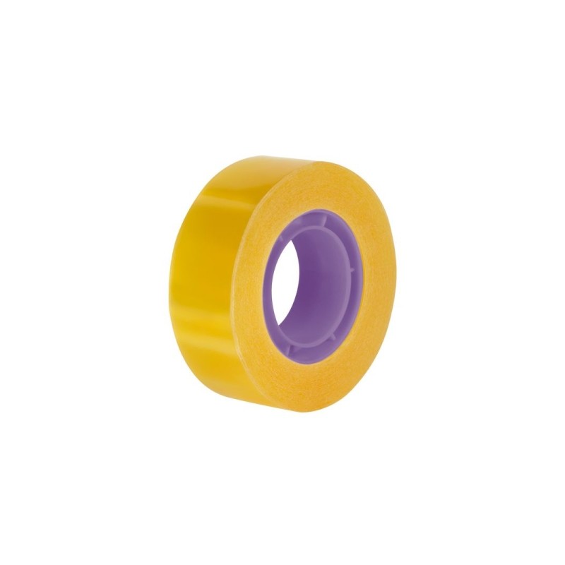 Nastro adesivo trasparente Milano - Dimensioni 19 mm x 33 m - Colore giallo trasparente
