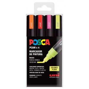 Posca PC-5M Confezione da 4...
