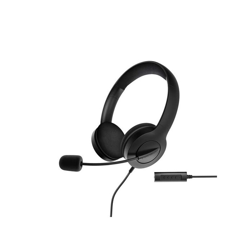 Energy Sistem Cuffie Office 3 - Spina USB e 3.5 mm - Controllo del volume e silenziamento - Microfono a braccio retratti