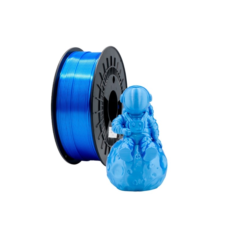 Filamento PLA SILK 3D - Diametro 1.75 mm - Bobina 1 kg - Colore blu