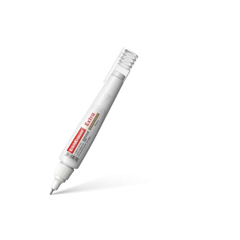 Erichkrause Extra Correction Pen 8ml - Asciugatura rapida - Alta qualità - Resistente al freddo - Colore bianco