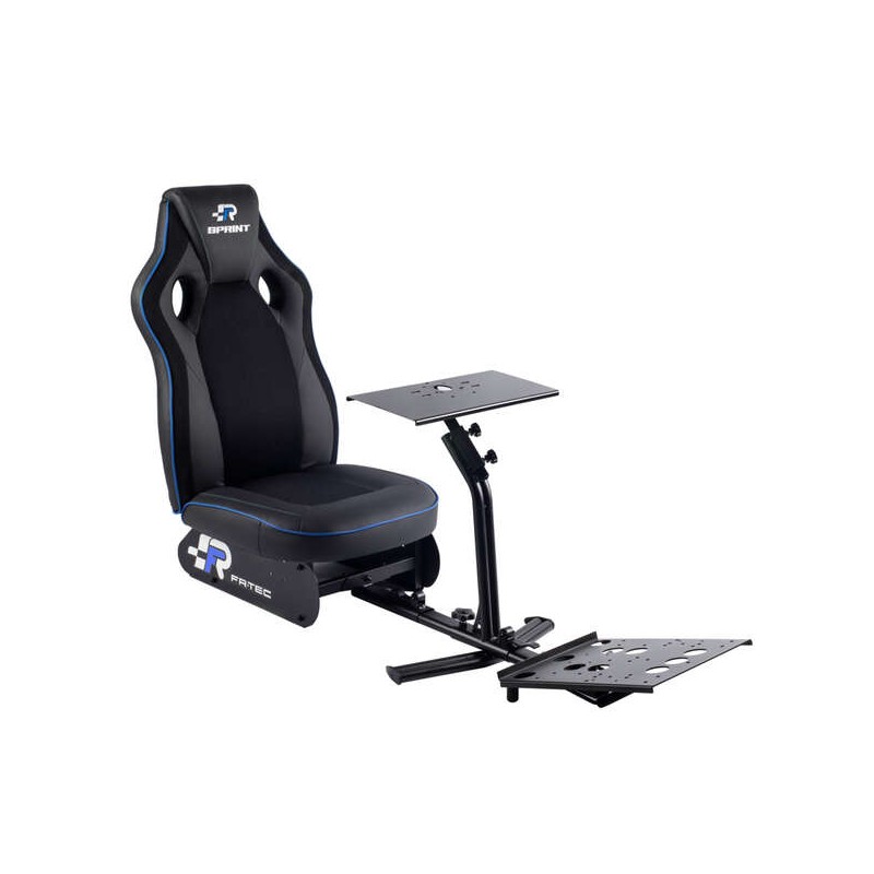Sedile da corsa FR-TEC Sedile per simulatore di corse sprint - Schienale da 80 cm - Finitura sportiva - Base del volante