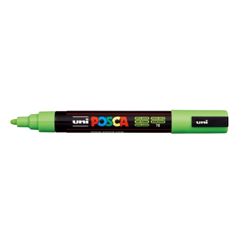 Posca PC-5M Marcatore a vernice - Punta a proiettile 1.8-2.5 mm - Inchiostro a base d'acqua - Resistente alla luce - Non