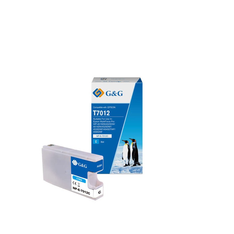 GeG Epson T7012 Ciano Cartuccia d'inchiostro generica - Sostituisce C13T70124010