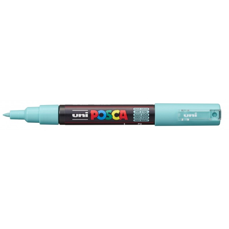 Marcatore a vernice Posca PC-1M - Punta conica 0.7 mm - Inchiostro a base d'acqua - Non permanente - Resistente alla luc