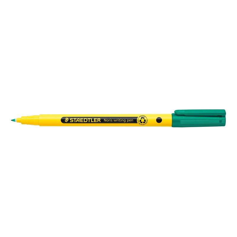Staedtler 307 Noris - Penna a punta fine - Tratto 0.6 mm circa - Inchiostro a base d'acqua - Fusto in plastica riciclata