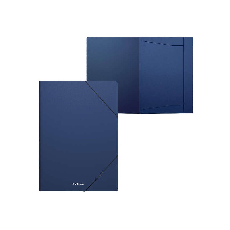 Erichkrause Cartella con lembo A4 Matt Classic - In polipropilene - Blu