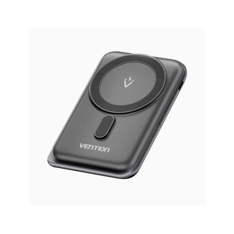 Vention PowerBank 1000mAh magnetico senza fili - USB-C - Ricarica rapida 20W - Nero
