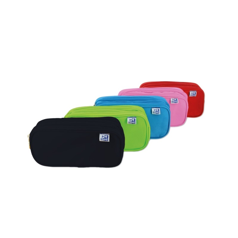 Marsupio triplo Oxford Kangoo Kids - 3 cerniere - Poliestere resistente - Dimensioni compatte 22.5x11x7cm - Colori assor