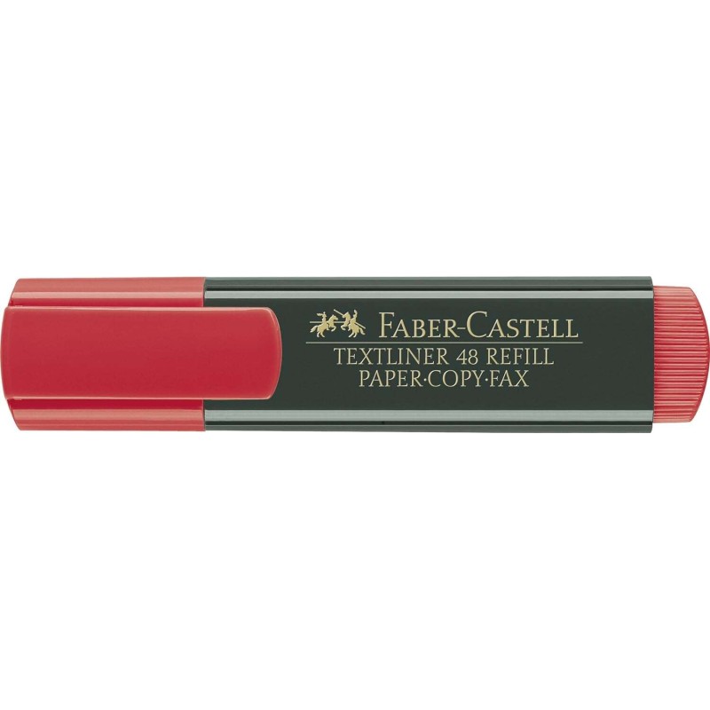 Faber-Castell Textliner 48 Highlighter - Punta smussata - Tratto tra 1.2 mm e 5 mm - Inchiostro a base d'acqua - Colore 