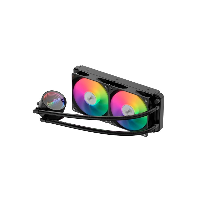 Kit di raffreddamento a liquido Coolbox Infinite Liquid240 - ARGB - TDP 250W - Compatibilità universale - Colore nero