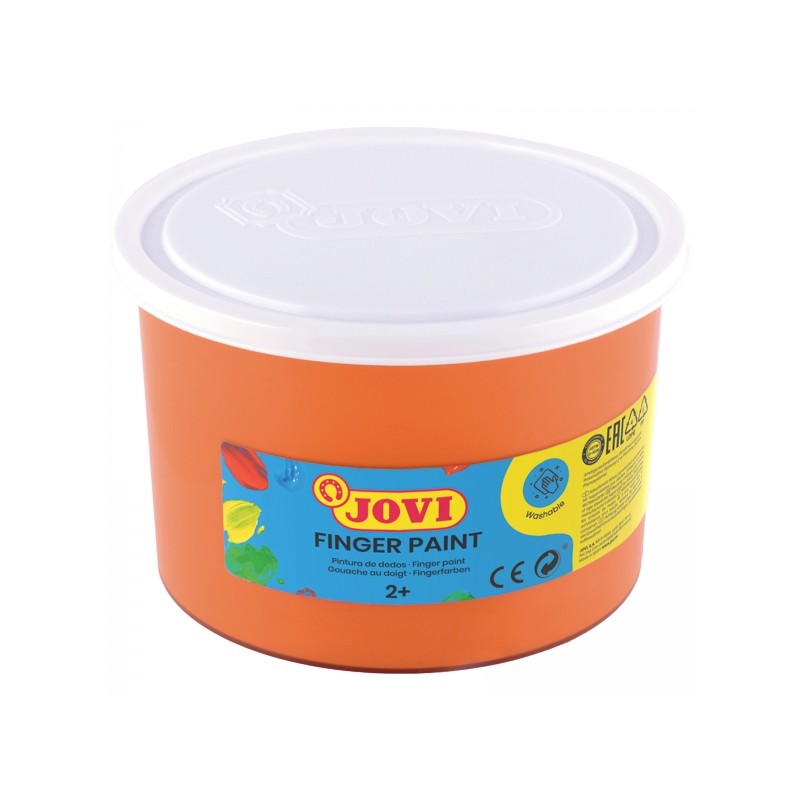 Jovi Finger Paint 500ml Vernice per dita in barattolo - Ingredienti naturali - Colori miscelabili - Consistenza gelatino