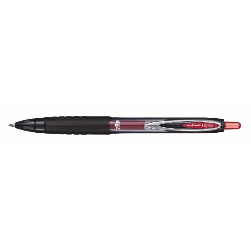 Uni-ball UMN-207E Ink Rollerball - Punta a sfera 0.7 mm - Impugnatura in gomma anti-fatica - Inchiostro pigmentato resis