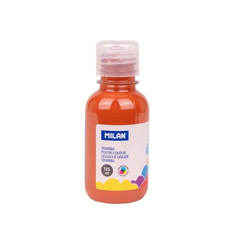 Milano Flacone di tempera da 125 ml - Asciugatura rapida - Miscelabile - Colore marrone