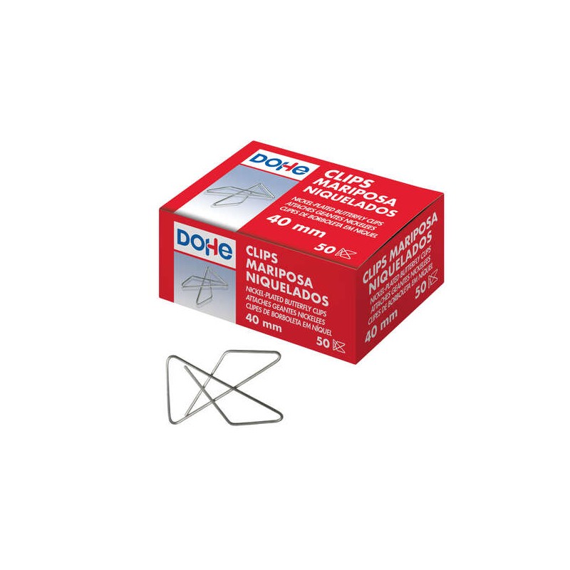 Dohe 50 fermagli a farfalla in filo nichelato - 10 mm - Qualità Premium