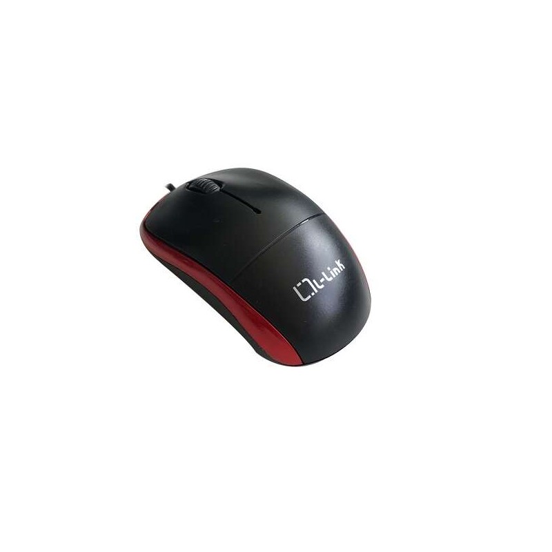 L-Link LL-2080-R Mouse ottico USB nero/rosso 1.2 m