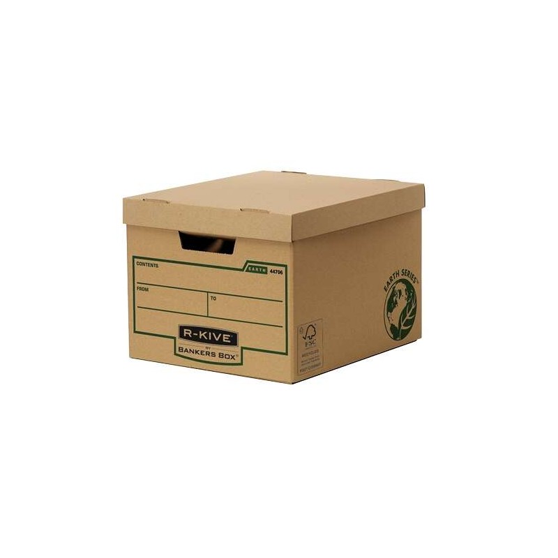 Fellowes Bankers Box Earth - Montaggio manuale - Cartone riciclato - Certificato FSC - Marrone