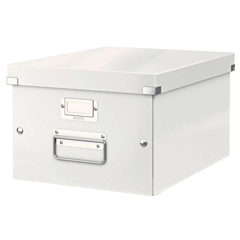 Scatola organizzatrice media Leitz Click e Store WOW - Maniglie in metallo - Cartone riciclato all'85% - Capacità fino 