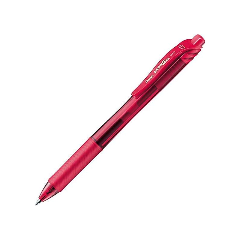Penna a sfera retrattile Pentel Energel X - Punta 0.7 mm - Linea 0.35 mm - Inchiostro gel - Ricaricabile - Impugnatura G