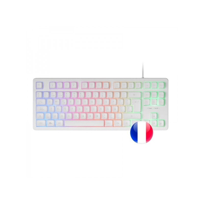 Tastiera da gioco Mars Gaming MK023 - Senza tasti - H-Mech RED - Illuminazione FRGB - Anti-Ghosting - Compatibile con Wi