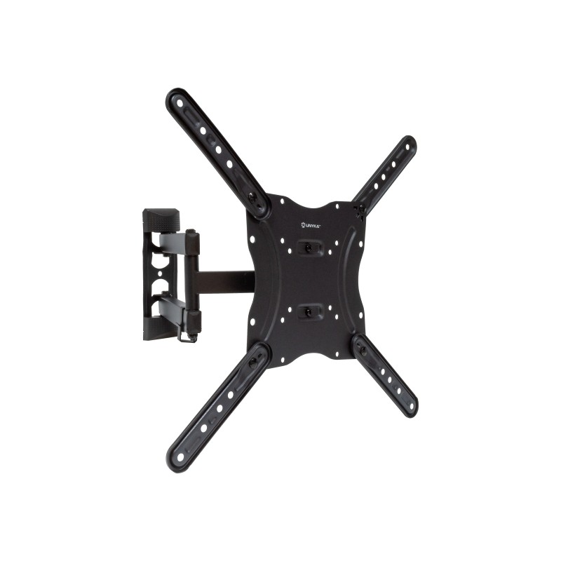 Unykach Supporto da parete per TV estensibile 17-55 - Inclinabile e girevole - Peso massimo 30 kg - VESA massimo 400x400