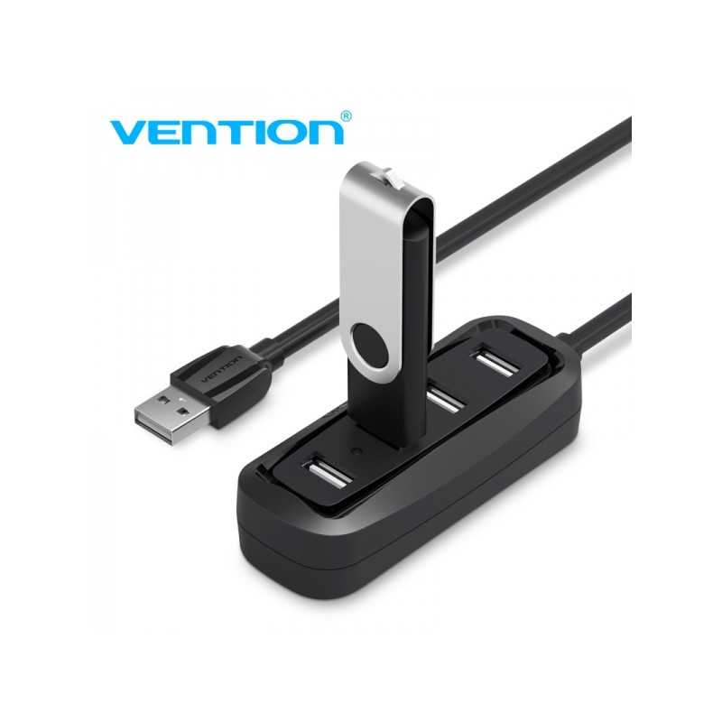 Vention HUB 4 in 1 da USB2.0 a 4xUSB2.0 - 1 m - Colore nero
