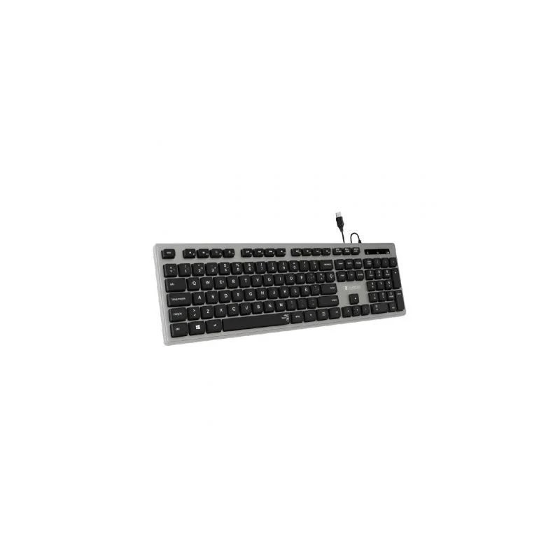 Tastiera sottile ed ergonomica Subblim - Tasti silenziosi e concavi - Connessione USB Plug and Play - Tastiera numerica 