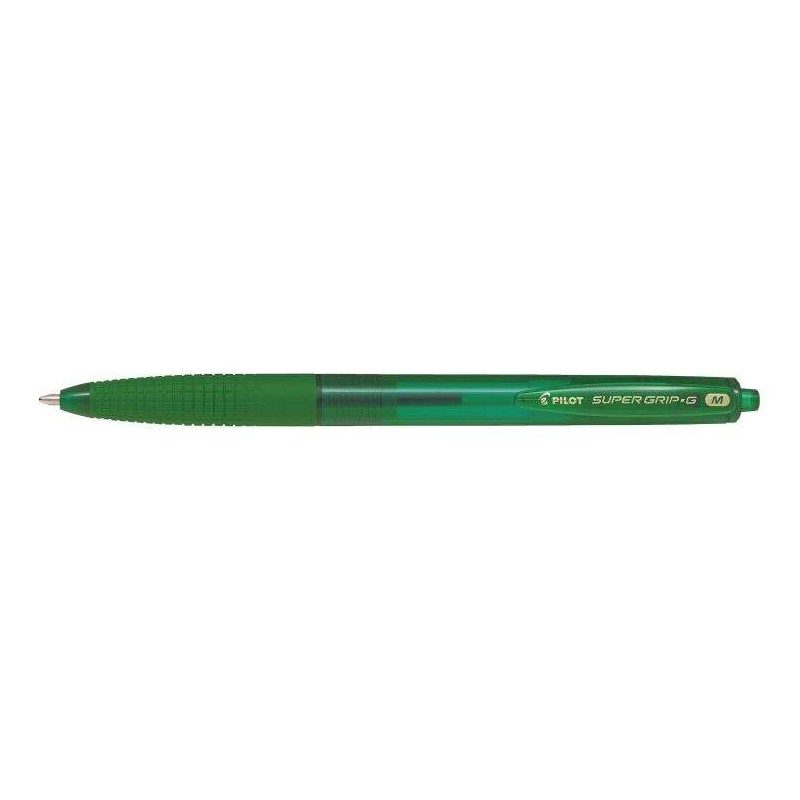 Pilot SuperGrip G Penna a sfera retrattile - Tondo 1.0 mm - Tratto 0.4 mm - Inchiostro a base d'olio - Impugnatura ergon