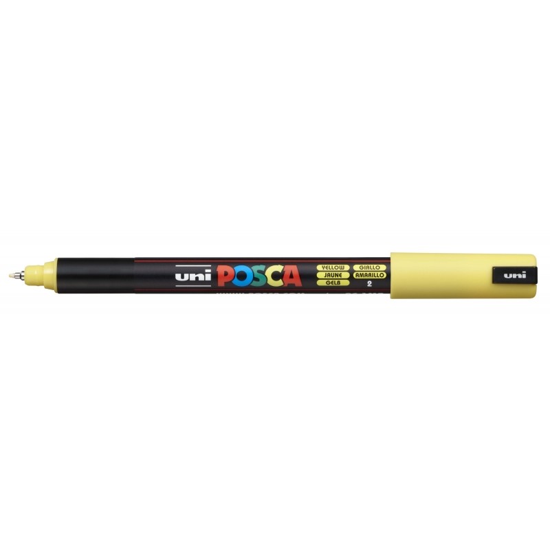 Marcatore a vernice Posca PC-1MR - Punta in fibra del rullo da 0.7 mm - Linea extra fine - Inchiostro pigmentato a base 