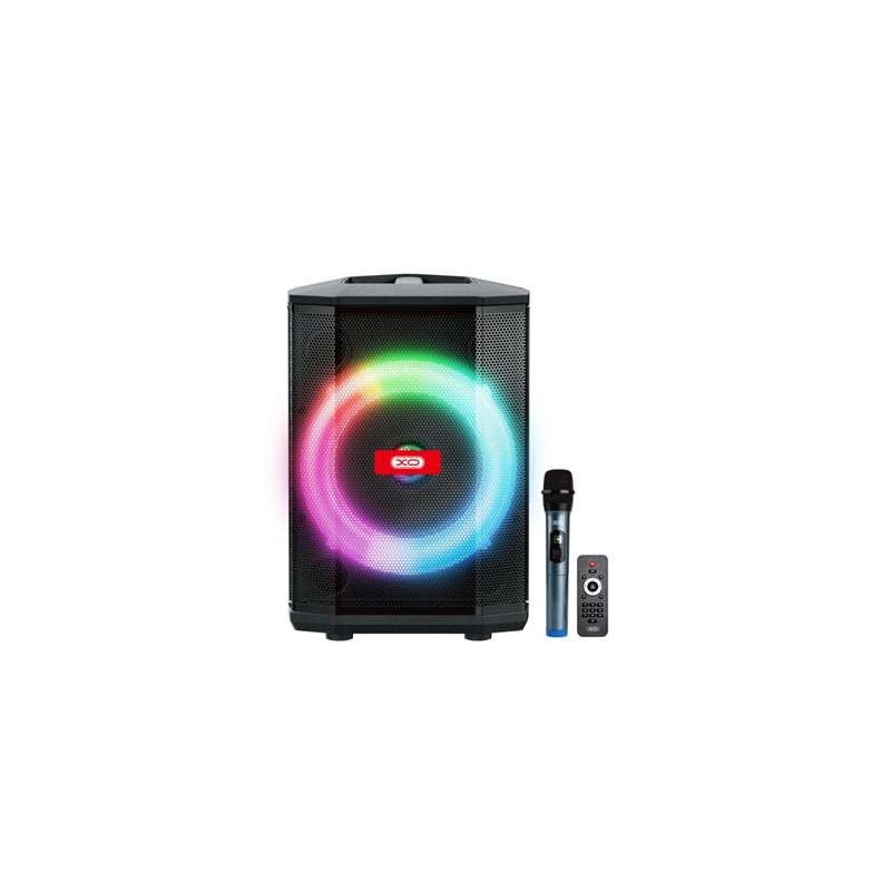 Altoparlante karaoke XO F53 - Bluetooth 5.0 - 40W - Funzione TWS - Illuminazione RGB - Microfono wireless incluso - Blue