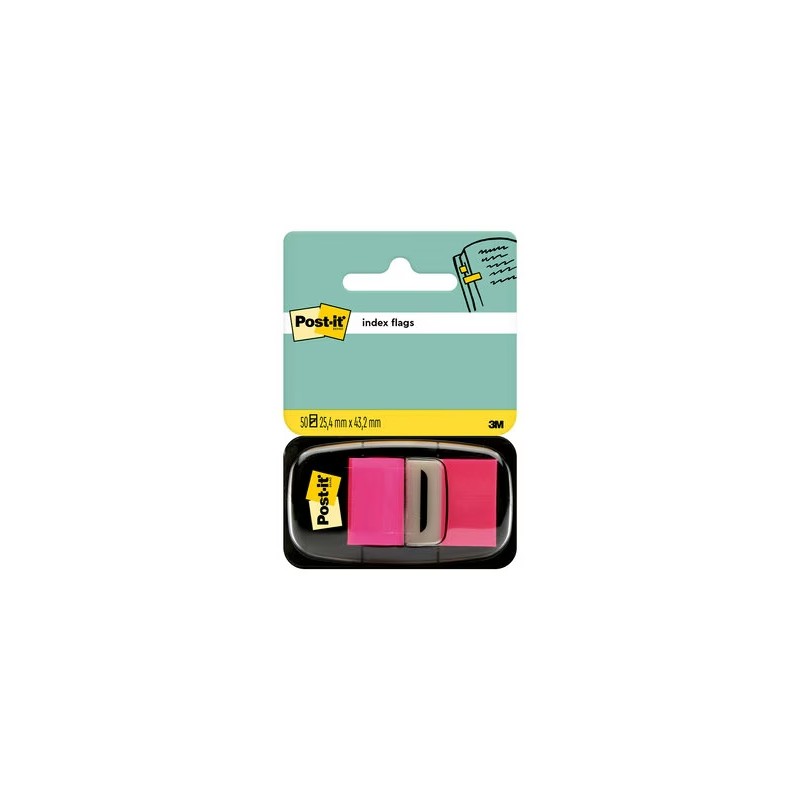 Dispenser per indici Post-it con 50 pennarelli riposizionabili 25.4 x 43.2 mm - Adesione salda - Per marcare. segnare o 
