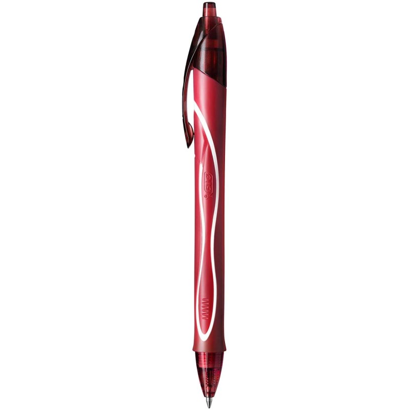 Bic Gel-Ocity Quick Dry Penna retrattile in gel - Punta media 0.7 mm - Inchiostro gel - Anti-sbavature - Asciugatura ult