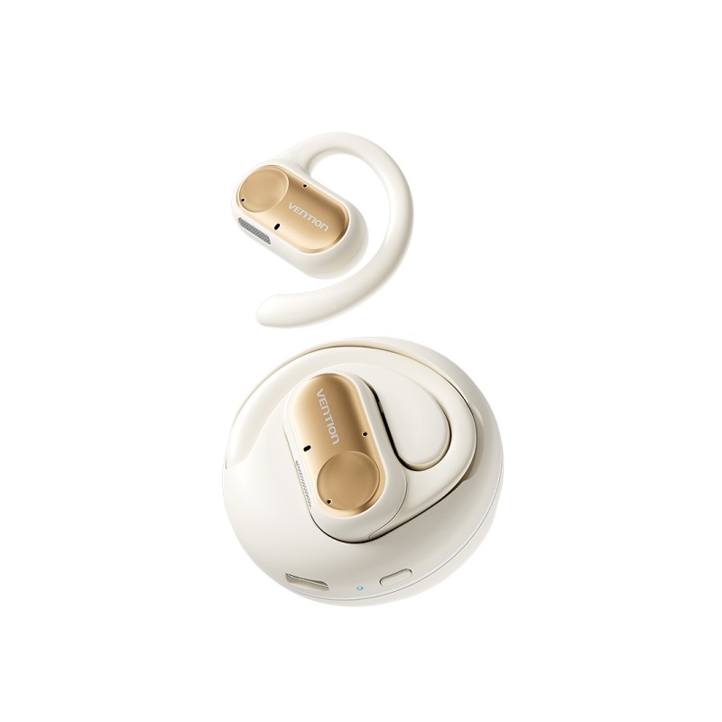 Vention NBP OpenBeat O11 Cuffie Bluetooth aperte - Bluetooth 5.3 - USB-C - Beige