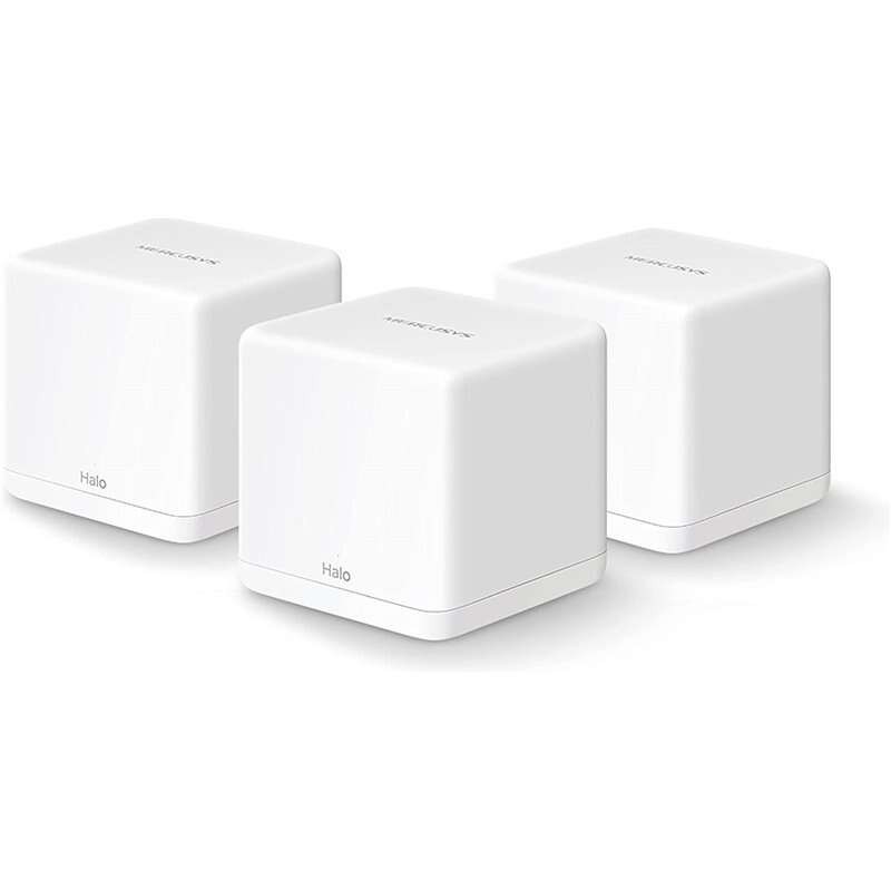 Sistema Wi-Fi Mesh Mercusys H30G Dual Band AC1300 - 3 unità Halo - Copertura fino a 260 m² - Roaming non-stop