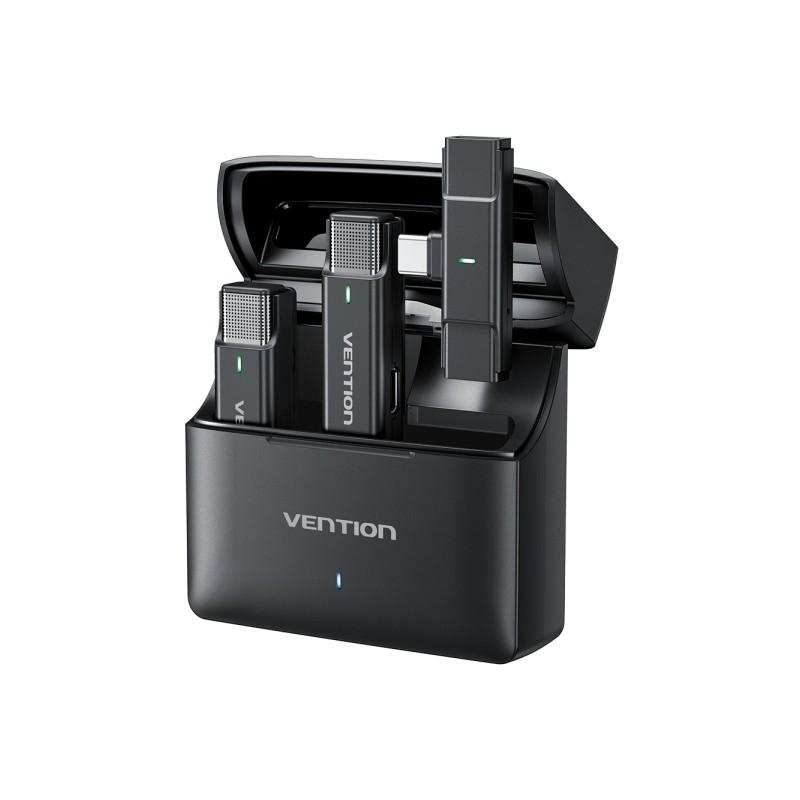 Vention Levalier Microfono wireless USB-C a clip - Cancellazione avanzata del rumore - Batteria da 30 ore - Portata di 3