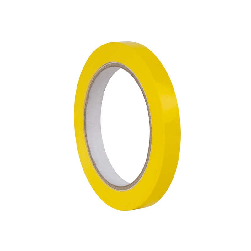 Nastro adesivo giallo Apli 12 mm x 66 m - Impermeabile e resistente alle intemperie - Facile da tagliare e maneggiare - 