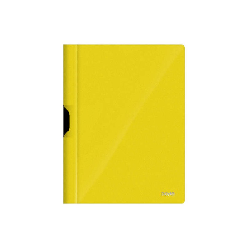 Dossier Dohe con clip in metallo - Formato A4 - In polipropilene opaco 350 micron - Colore giallo