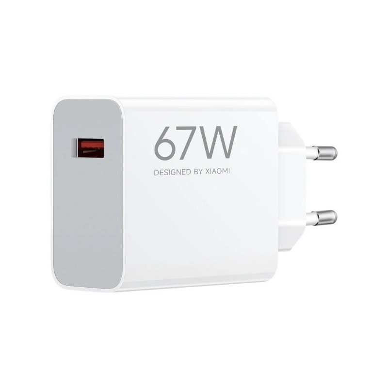 Xiaomi HyperCharge Caricatore da parete 67W QC3.0 - USB-A - Ricarica rapida - Bianco - Colore bianco