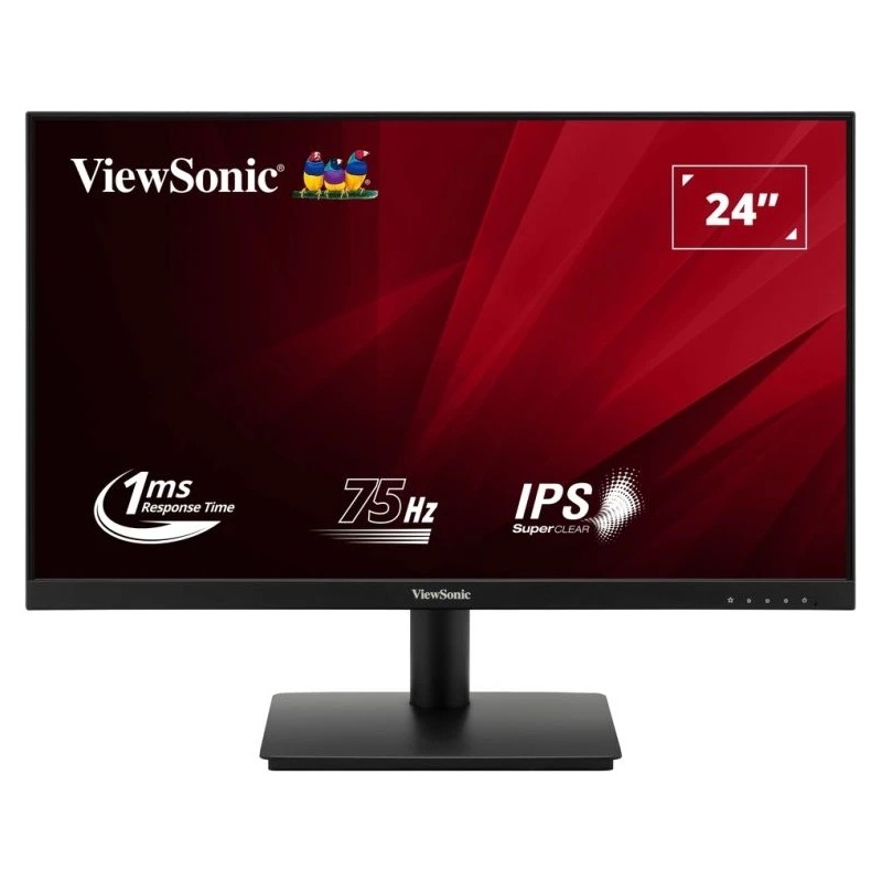 Monitor Viewsonic 23.8 LED IPS FullHD 75Hz - Risposta 1ms - Angolo di visione 178º - 16:9 - VGA. HDMI - VESA 75x75mm - 