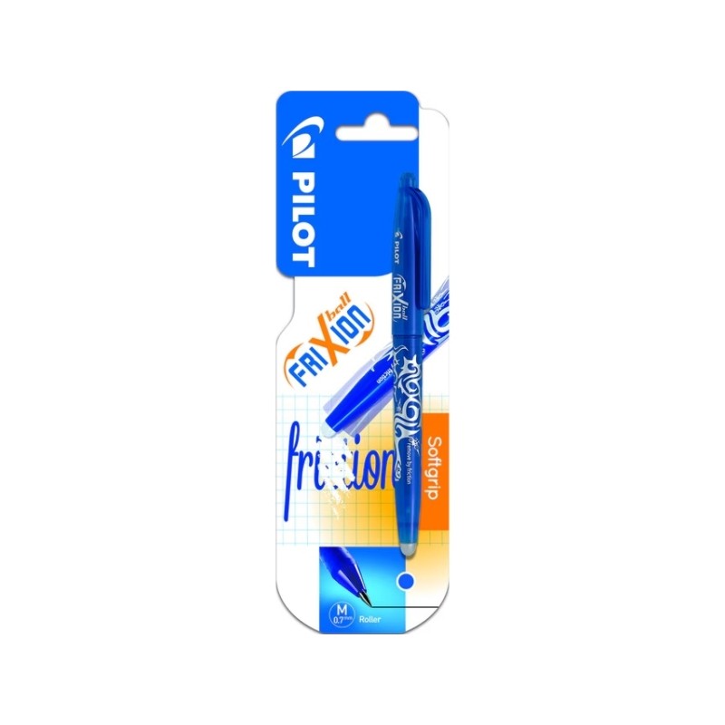 Pilot Frixion Ball - Penna a sfera 0.7 mm - Tratto 0.4 mm - Impugnatura ergonomica - Colore blu