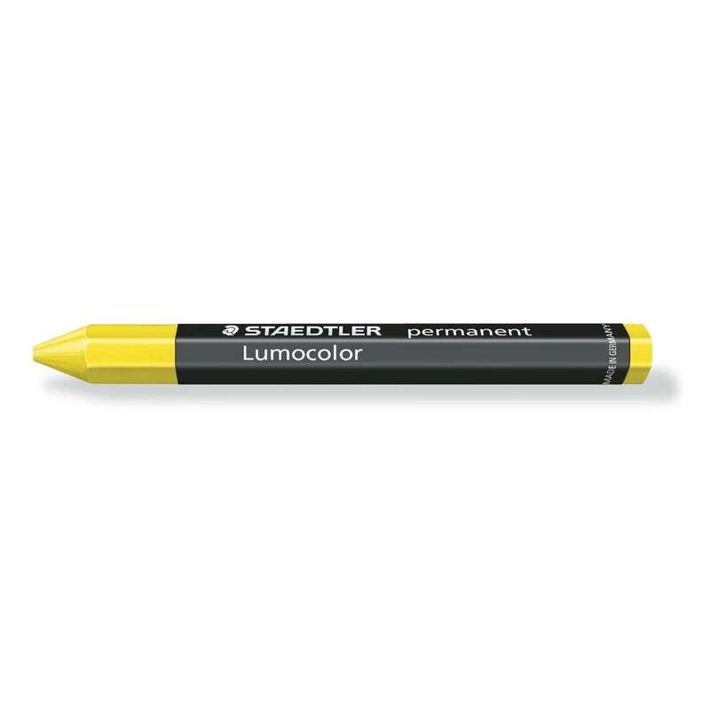 Staedtler Lumocolor Permanent Omnigraph 236 Cera permanente esagonale - Impermeabile - Diametro 12 mm circa - Colore gia