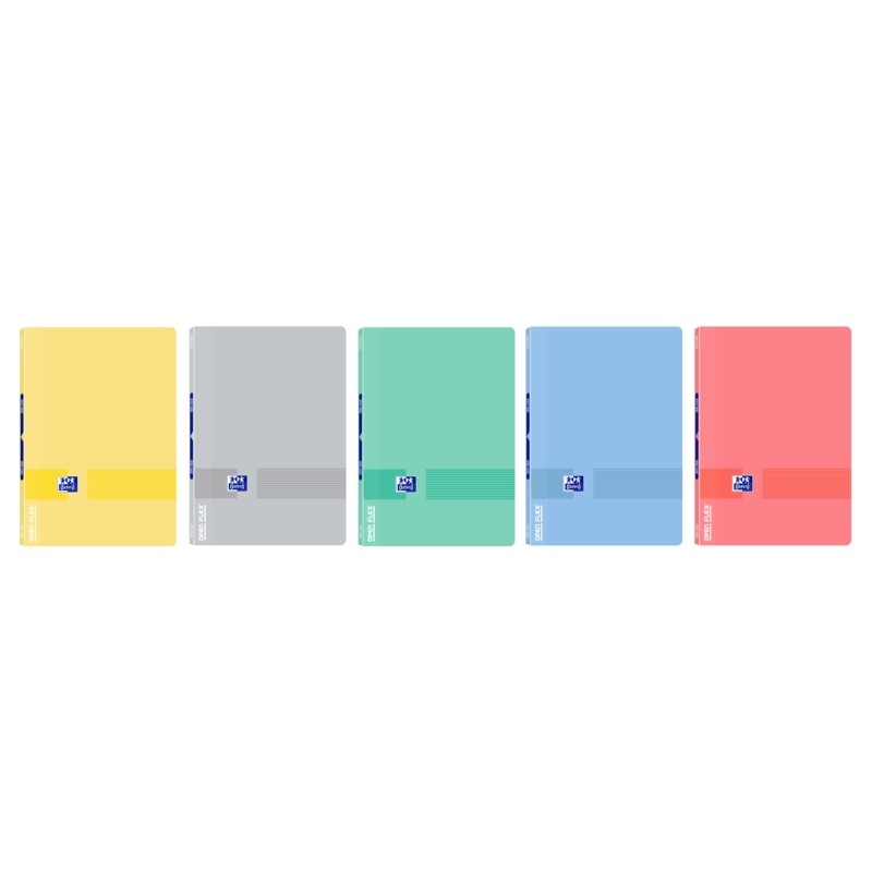 Oxford e You Openflex WriteeErase Quaderno pinzato A4 - Copertina in plastica resistente - 1 riga con 2 margini - 48 fog
