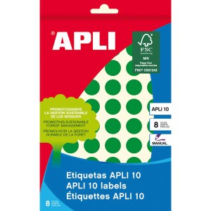 Etichette Apli 10 Verde Ø...